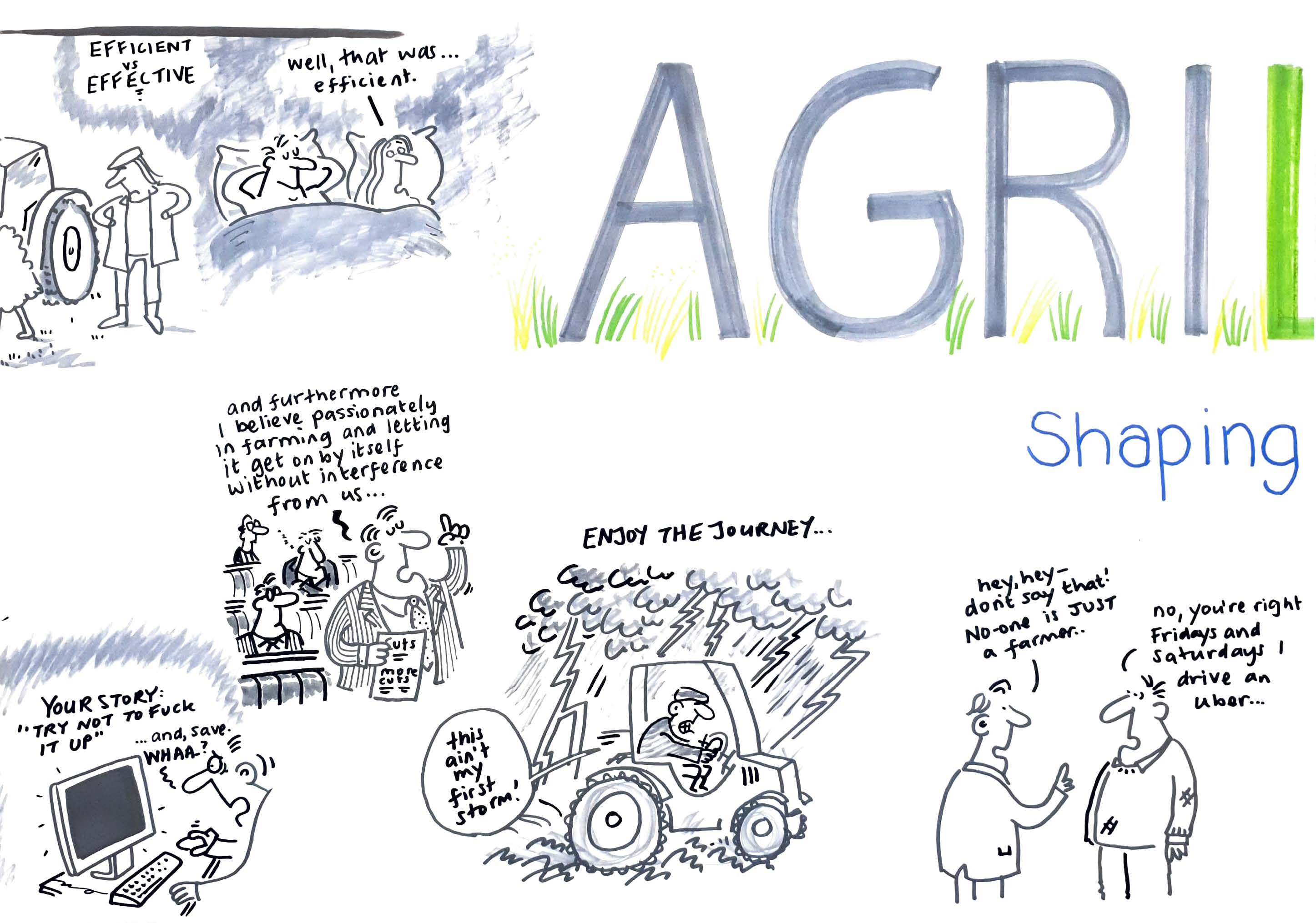 Cartoonist images of AgriLeader Forum 2022